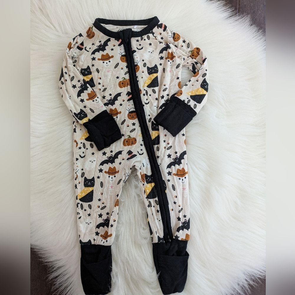 Emerson and Friends Spooky Cute Halloween Bamboo Convertible Baby Pajama Sleeper